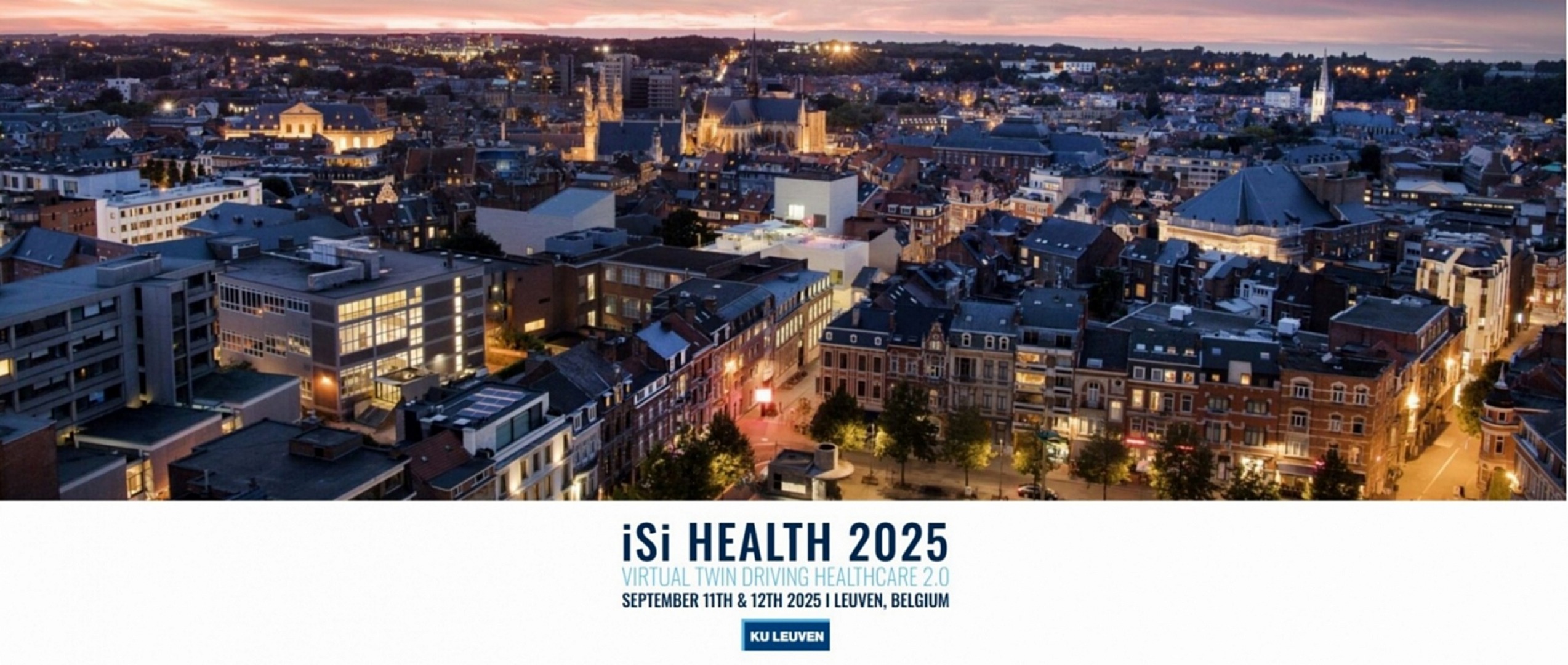 iSi Health Symposium: Virtual Twin Driving Healthcare 2.0, 11–12 September 2025 in Leuven